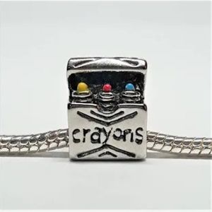 Authentic Chamilia Box of Crayons Sterling Charm